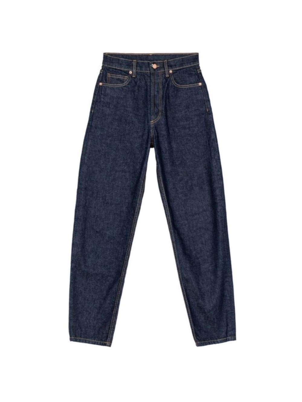 Doen Lady Denim Cotton High Rise Pants Jeans Rinse Wash Dark